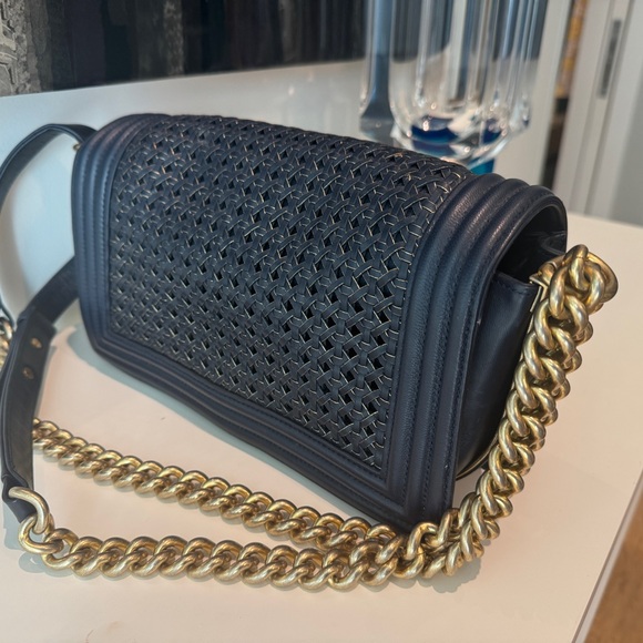 Chanel Boy Flap Bag Braided Sheepskin  Medium size - Picture 4 of 7